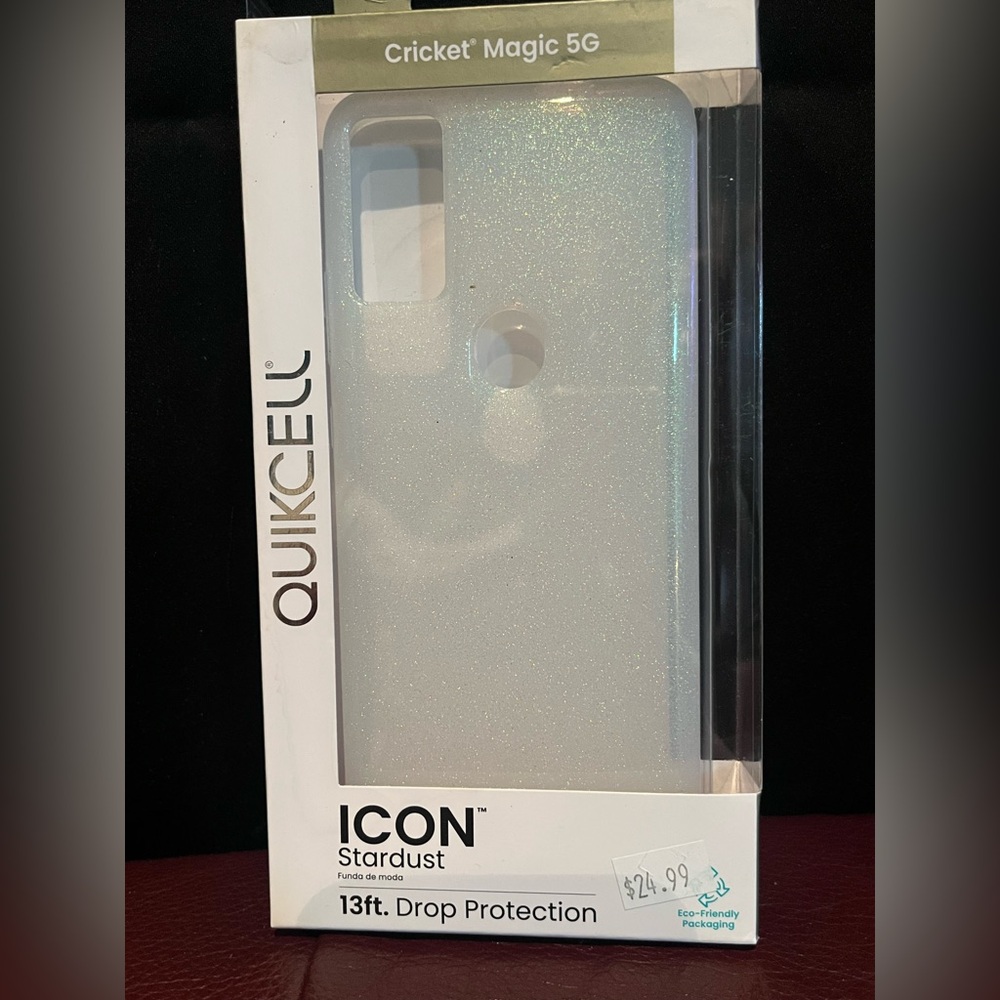 Cricket Magic 5g Clear Stardust Phone Case Icon Tint